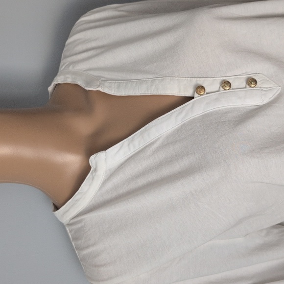 MEXX Cotton Boho Embroidered Balloon Sleeve Peasant Blouse SZ XL - Picture 3 of 14